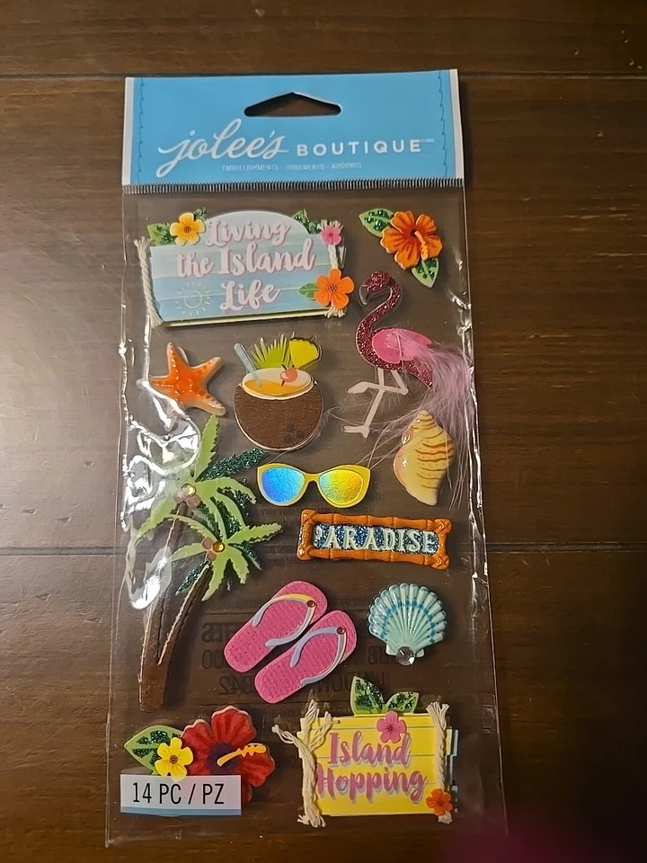 Pegatinas para álbumes de recortes Jolee's Boutique ISLAND LIFE 🏝  Foto 1 de 1
