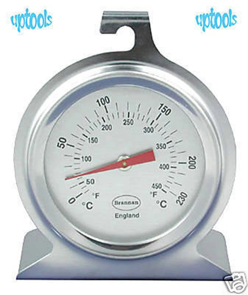 Termómetro para horno de acero inoxidable Brannan doble escala para preparación segura de alimentos Foto 1 de 1