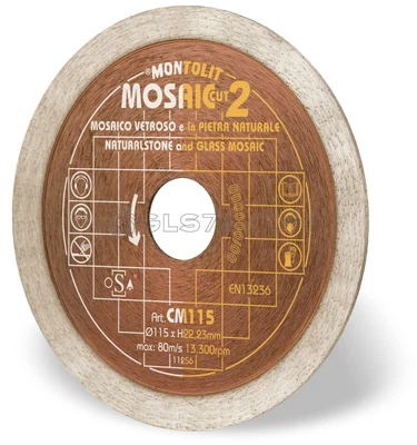 DISQUE DE DIAMANT MOSAIQUE ET GRÈS EMAILLÉ MINCE ET DELICAT MONTOLIT CERMONT CM