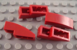 LEGO Lot of 4 Dark Red 3x1 Curved Slope Pieces - Picture 1 of 1