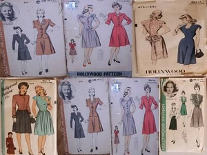 1940's 1950's Hollywood Sewing Patterns Womens 30" 32" 34" Bust You Choose - Picture 1 of 9