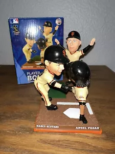 2014 Pagan Scutaro Flannerly TRIPLE SF Giants Bobblehead San Francisco 1/144 NUOVO - Foto 1 di 5