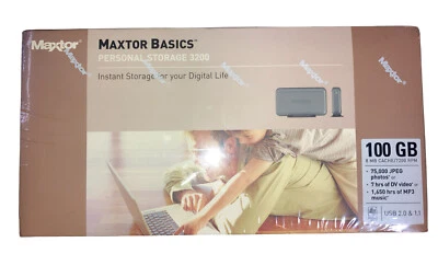Maxtor Basics Personal Storage 3200 200 GB External Hard Drive New - Image 1 of 4