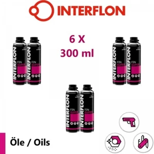 INTERFLON Fin Super Set 6x 300ml Aerosol Dry Lubricant Crawl Oil MicPol - Picture 1 of 10