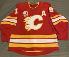 Calgary Flames Matthew Tkachuk Adidas Mic Authentic Made In Canada Jersey Sz 56