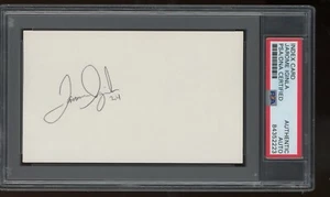 Jarome Iginla Signed Index Card 3x5 Auto Slabbed PSA DNA Vintage Flames - Bild 1 von 1