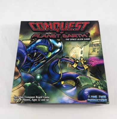 Jogo de tabuleiro CONQUEST OF PLANET EARTH usado COMPLETO Flying Frog Prod 2010 OOP - Imagem 1 de 4