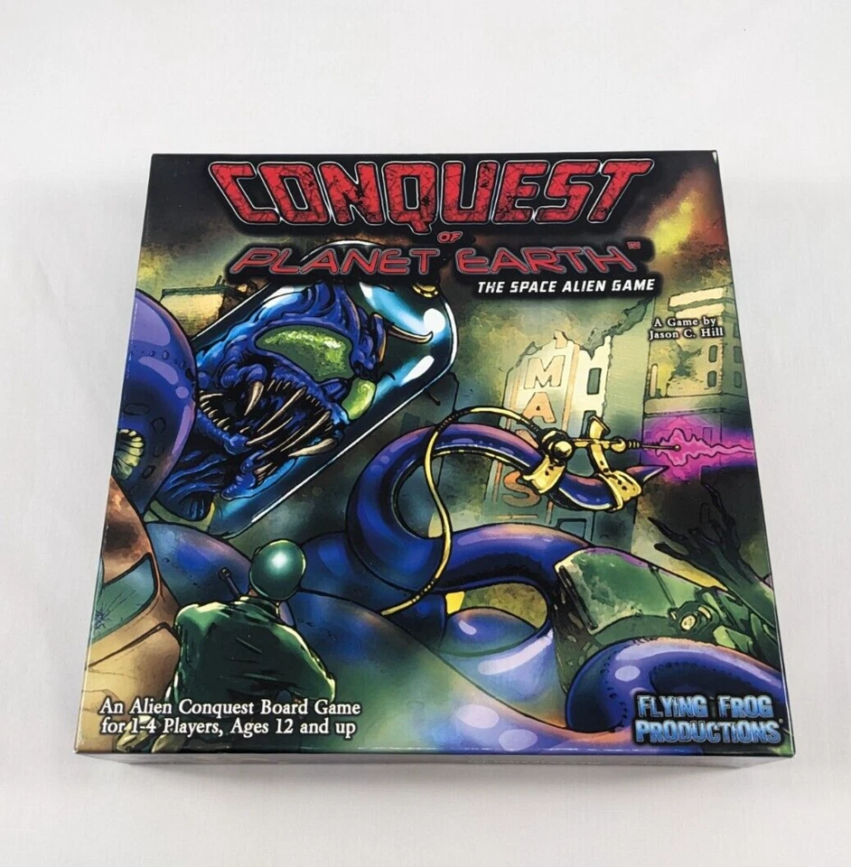 CONQUEST OF PLANET EARTH Board Game Used COMPLETE Flying Frog Prod 2010 OOP - Image 1 of 4