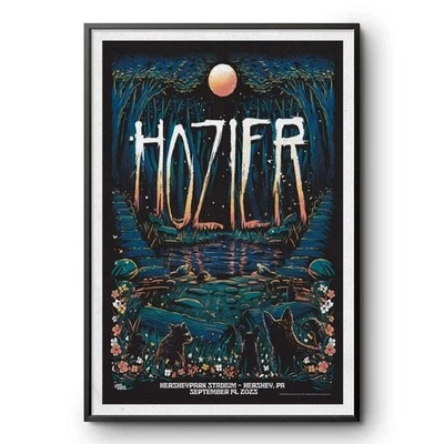 Hozier Sep 19, 2025 Hersheypark Stadium. Hershey, PA Concert Poster 18x24"