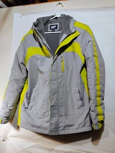 Lands’ End Winter Jacket Parka Coat Youth Boys XL 18-20 Grow A Long Hooded Blue - Picture 1 of 9