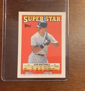 1988 Topps Super Star Sticker Back Cards Don Mattingly Mike Aldrete Kirk Gibson - Picture 1 of 2