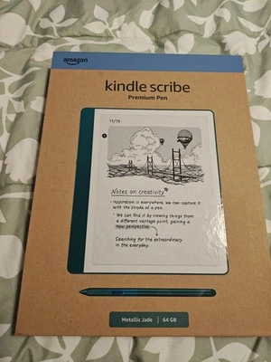 Amazon Kindle Scribe 64 ГБ металлический нефрит с первоклассной ручкой! Новейшее поколение! С коробкой! - Изображение 1 из 4