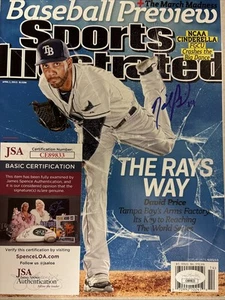 DAVID PRICE Signed Sports illustrated Magazine April 2013 JSA COA NO LABEL - Picture 1 of 5