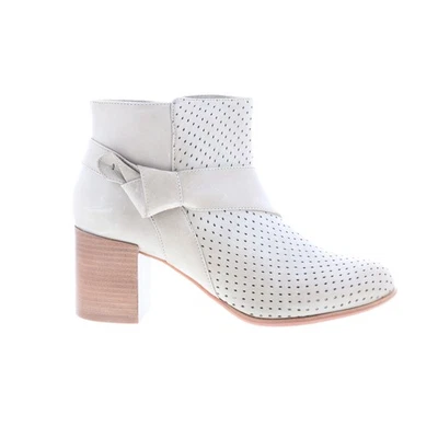 Johnston & Murphy 78-54008 Mujer Beige Cuero Cremallera Tobillo y Botines Botas 8 Foto 1 de 4