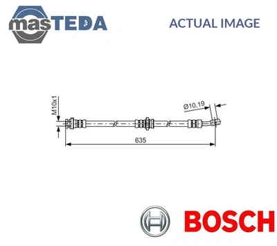 1 987 481 433 BRAKE HOSE LINE PIPE FRONT RIGHT BOSCH NEW OE REPLACEMENT - Image 1 of 4