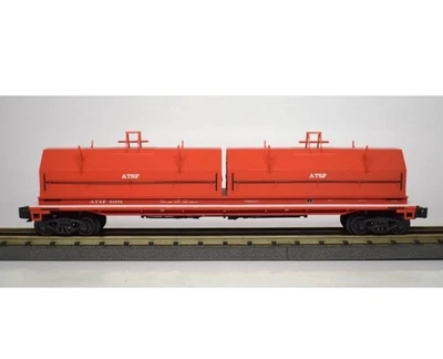 K-LINE 3-RL O SCALE #91975 ATSF SANTA FE DIE-CAST COIL CAR W/LOAD K676-1053 - Image 1 of 4