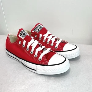 Converse Damen 7 All Star Chuck Taylor Canvas Low Top klassische Sneaker rot - Bild 1 von 9
