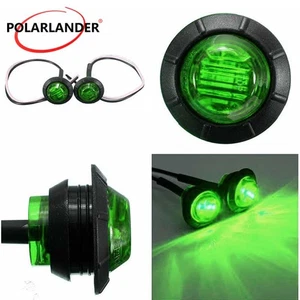 24V green For Ford Ranger/Focus/F150/250 10pcs 3LED 3-4In Round Crystal Light - Picture 1 of 13