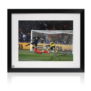 Andres Iniesta Signed Spain Football Photo: World Cup Winner. Framed - Picture 1 of 4