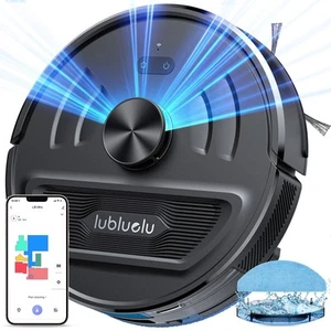 5500Pa Robot Vacuum Cleaner with Mop, Lubluelu L20 with Large Dustbin Water Tank - Picture 1 of 14