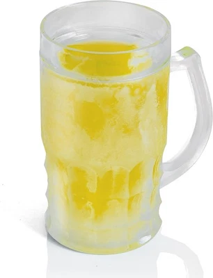 Double Walled, Freezable Gel Glass, 14 oz, Clear, Keep You Beer or Favorite Drin - Image 1 of 4