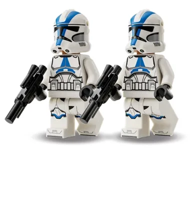 Lot of 2x Lego Star Wars Clone Trooper, 501st Legion Minifigures sw1337 - 75378 - Image 1 of 3