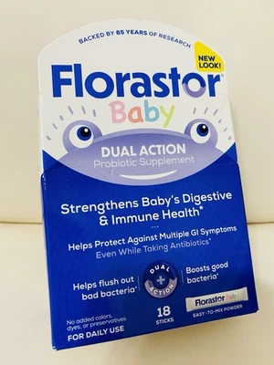 Florastor Baby Suplemento Probiótico Digestivo Salud Inmune 18Ct EXP 12/27 Foto 1 de 2