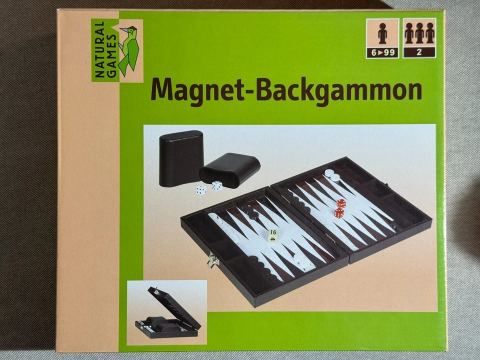 VEDES Großhandel 0061058842 Natural Games Backgammon 38x26 5x5 cm FSC