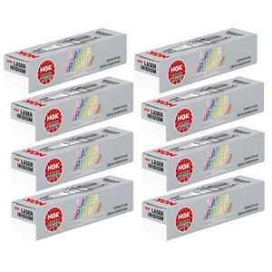 NGK set of 8 Laser Iridium Spark Plugs 6043 ILZKAR7A10 fits Mercedes E-Class W21 - Picture 1 of 2