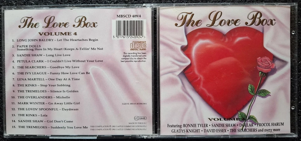 THE LOVE BOX   -   VOLUME 4   -   RARE  UK  CD  1992   -   NEU - Bild 1 von 1