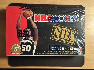 Caja NBA Hoops Serie 2 1993-94 - Sellada de fábrica Foto 1 de 3