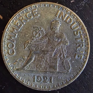 FRANKREICH-1921-BRONZE- BON POUR HANDELSKAMMER ZWEI FRANCS-KOSTENLOSER VERSAND - Bild 1 von 2