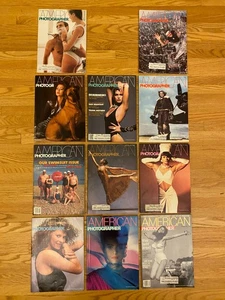 Lot of 11 American Photographer Magazine Jan-Dec 1986 Missing Feb Fashion Models - Picture 1 of 12