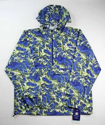 Champion Hombres Chaqueta XL Sudadera con Capucha 1/2 Cremallera Pullover Ligero Multicolor $79 NUEVO Foto 1 de 4