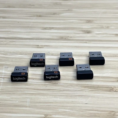 Lote de 6 receptores unificadores USB Logitech para mouse/teclado C-U0007/8 y C-U0010 Foto 1 de 2