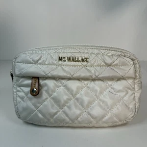 MZ Wallace Supergoop Metro Gürteltasche weiß gesteppt Crossbody Bauchtasche Tasche - Bild 1 von 19