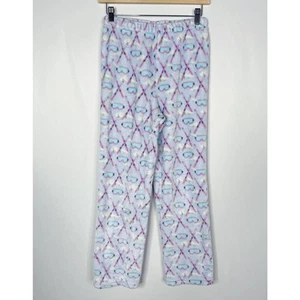 Vineyard Vines Girl Large 14 Blue Purple Apres Ski High Pile Lounge Pants Fleece - Picture 1 of 10