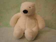 2007 - Coca Cola polar bear - 7"tall plush - by Coke - Official button - VrCute