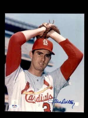 Steve Carlton PSA DNA Coa Signed 8x10 Cardinals Photo Autograph - Image 1 of 3