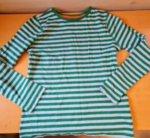 MINI SUELO Niño RAYAS VERDES MANGA LARGA CAMISETA EDAD 9-10 AÑOS NUEVO - Imagen 1 de 4