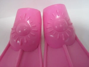 Look Mommy I can Swim Pink Doll Flippers/Fins Swim Accessories - Picture 1 of 3