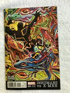 Inhumans vs X-Men #1K Variant Del Mundo Black Panther (Feb 2017, Marvel) VF+ 8.5 - Picture 1 of 4