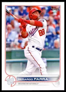 2022 TOPPS #220 GERARDO PARRA WASHINGTON NATIONALS - Picture 1 of 2