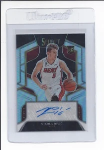 2022-23 Panini Select Prizm Auto #RS-NJK Nikola Jovic RC Rookie /249 Miami Heat - Picture 1 of 2