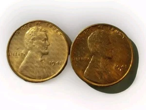 1941 PS Lincoln Red Cent Set-Gem BU 2 Coin Philadelphia & San Francisco Mints - Picture 1 of 7