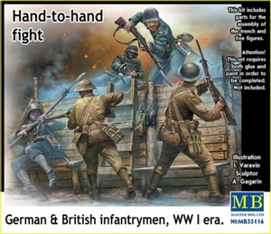 Combattimento corpo a corpo fanteria tedesca e britannica - Prima serie guerra mondiale - Foto 1 di 4