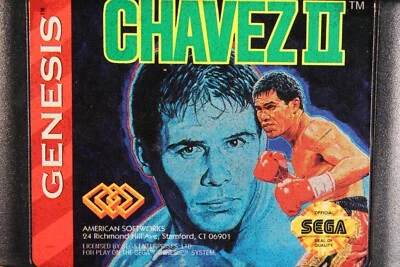 Sega Genesis Chavez II 2 vintage original video game loose cart classic 1994 - Image 1 of 4