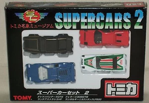 Tomy Tomica Great Car Museum Supercars 2 Detomaso Ferrari Lancia Lamborghini - Picture 1 of 12