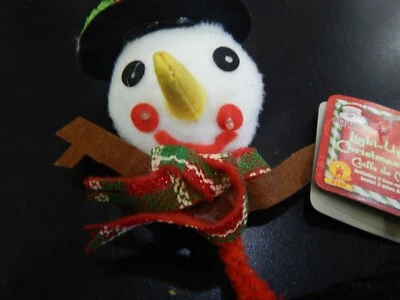 Chapéu tiara de Natal boneco de neve cabeça bobber iluminado boneco de neve festa de Natal - Imagem 1 de 3