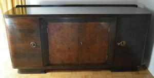 Sideboard, Anrichte, furniert, Bauhaus Design, Nussbaum dunkel, tolles Möbel! - Bild 1 von 4